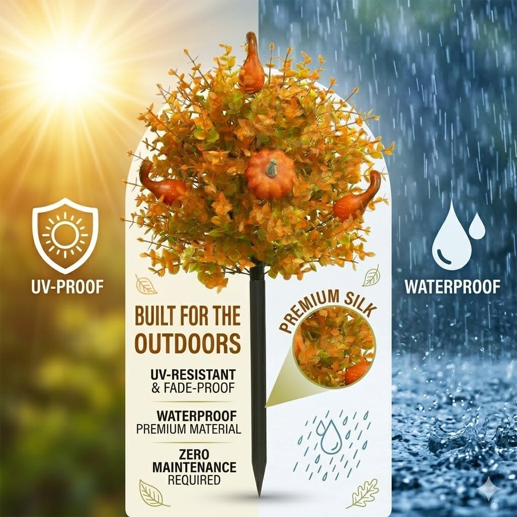 ๐Fall Pumpkin Porch Stakes - Autumn Pathway & Entryway Decor