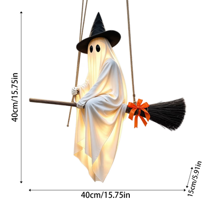 Hanging Flying Ghost Decor - Spooky Halloween Porch & Yard Decoration